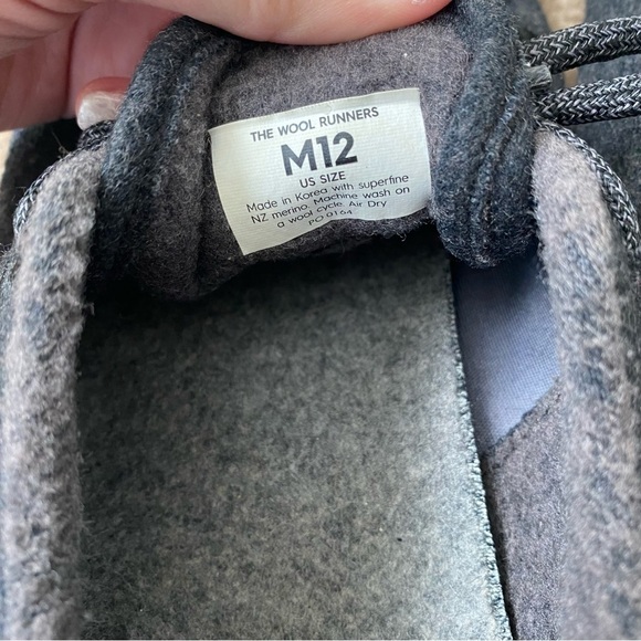 allbirds | Men's Wool Runners Sneakers Size 12 Dark Gray - Picture 4 of 8